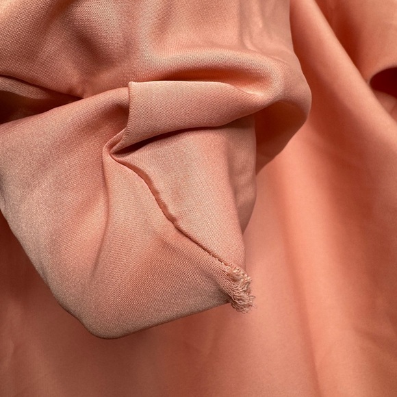 Women’s Peach Colored Maxi Dress Kaftan Abaya Robe with Hood - Picture 4 of 9